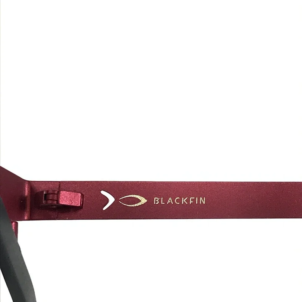 Blackfin Eyeglasses Frames BF743 WATERHOUSE COL.581 Red Gray Round 48-20-145